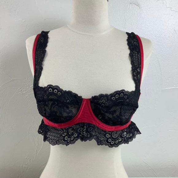 VTG Jacalyn Bennett Frederick’s of Hollywood Silk Bra SZ 36 EUC - Picture 1 of 12